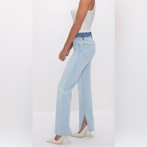 Good American good boy straight jeans indigo